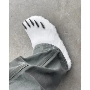Exclusive Bravest Studios White Polar Bear Claw Mules - Size 12 In Hand! s-l400.jpg main image 2